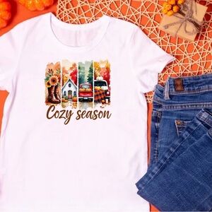 Cozy Season White T-Shirt